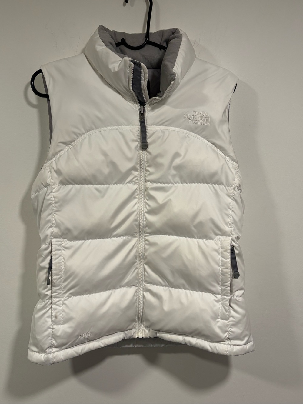 The North Face Nuptse 700 Down Puffer Vest White